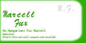 marcell fux business card